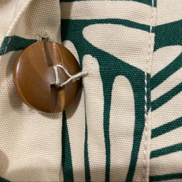 J.CREW PRINTED CANVAS BUTTON TIE FRONT SKIRT - Picture 6 of 7